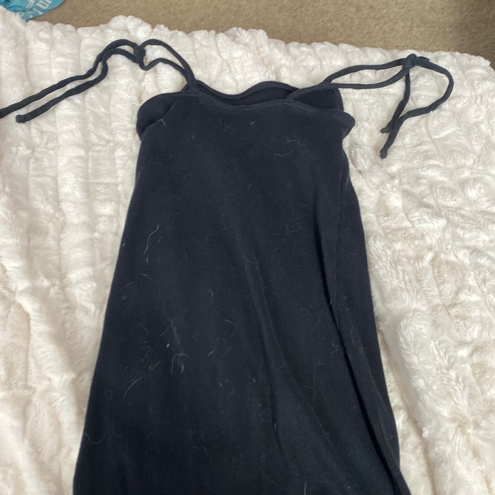 Mini black bodycon dress